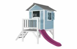 AXI Lodge XL Speelhuis Caribisch Blauw Met Glijbaan