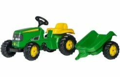 Rolly Toys RollyKid John Deere Traptractor Met Aanhanger