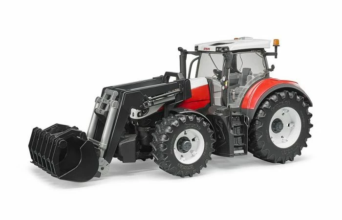 Bruder 3181 Steyr 63 Terrus Met Voorlader - Afbeelding 2
