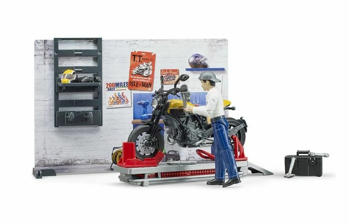 Bruder 62102 Motorfiets Service Scrambler Ducati Full Throttle - Afbeelding 4