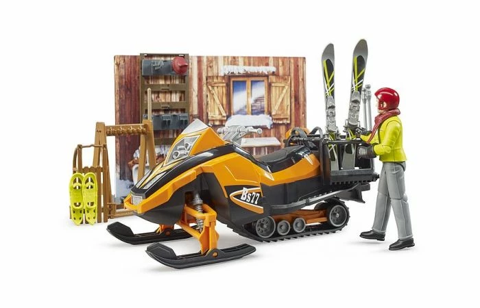 Bruder 63102 Berghut Met Snowmobil - Afbeelding 4