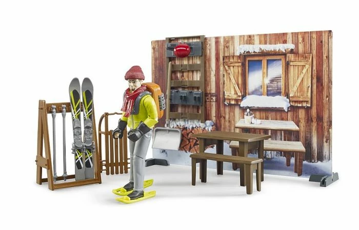 Bruder 63102 Berghut Met Snowmobil - Afbeelding 5