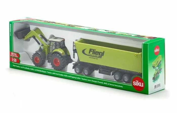 Siku 1949 Claas Met Voorlader, Dolly En Aanhanger - Afbeelding 5