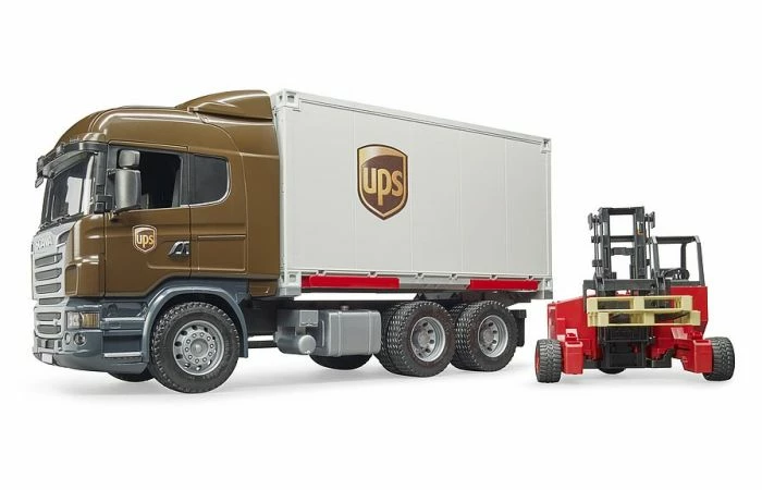 Bruder 3581 Scania R-Series UPS Met Vorkheftruck - Afbeelding 2