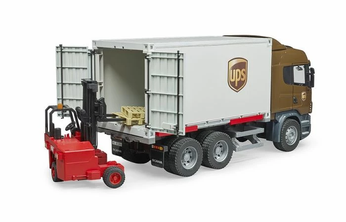 Bruder 3581 Scania R-Series UPS Met Vorkheftruck - Afbeelding 3