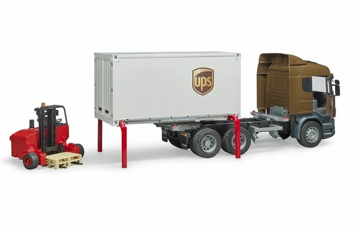 Bruder 3581 Scania R-Series UPS Met Vorkheftruck - Afbeelding 4